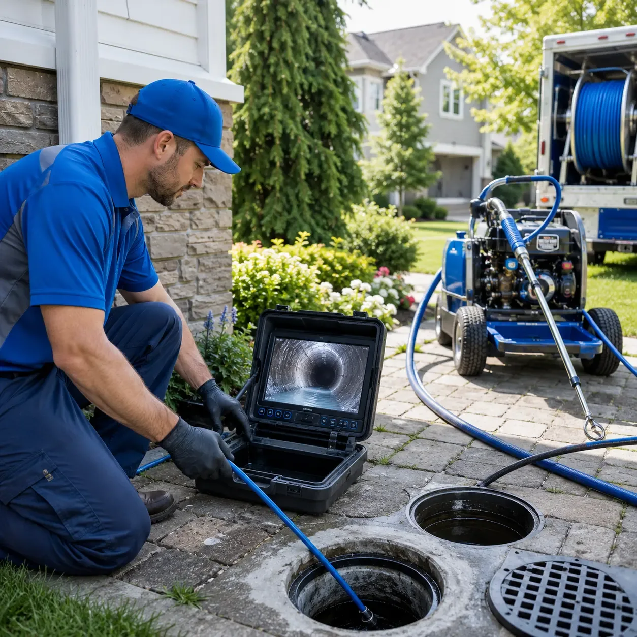 Outdoor drain cleaning professionals serving Bergenfield, NJ